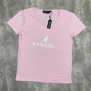 Kangol Top Womens Medium Pink Breast Cancer Casual Kangaroo Graphic Shirt NWT